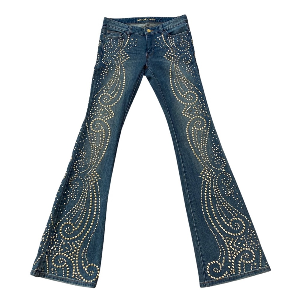 Y2K Michael Kors Studded Flare Jeans